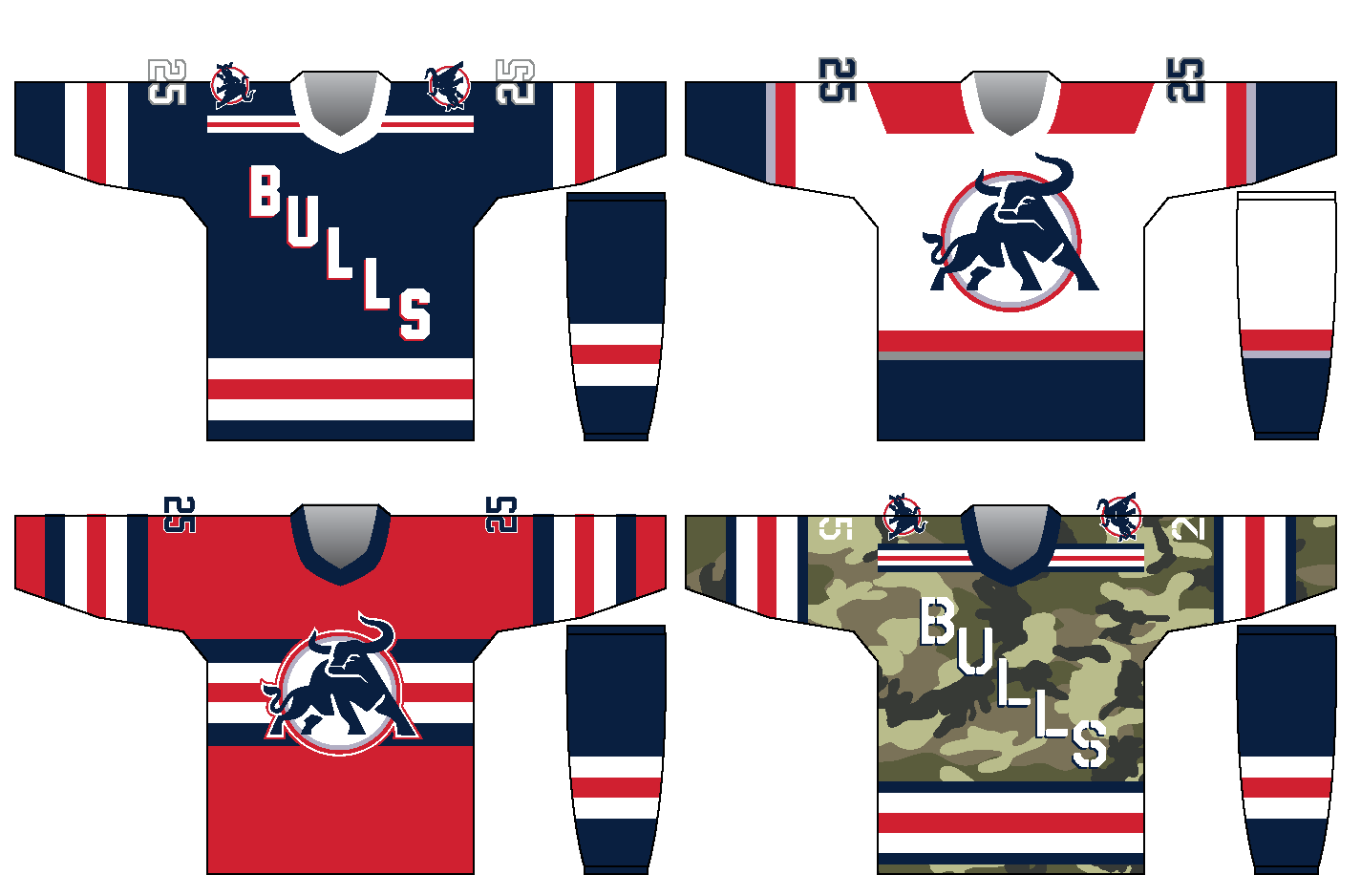Bulls uniform set