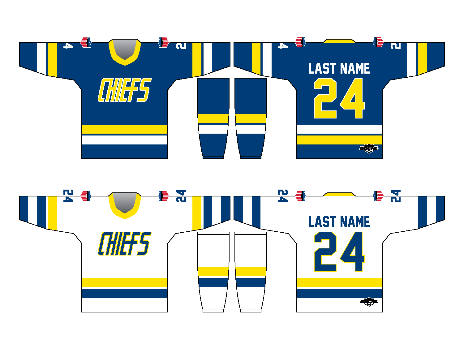 Chiefs uniform set