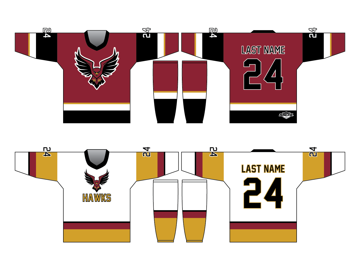 Hawks uniform set