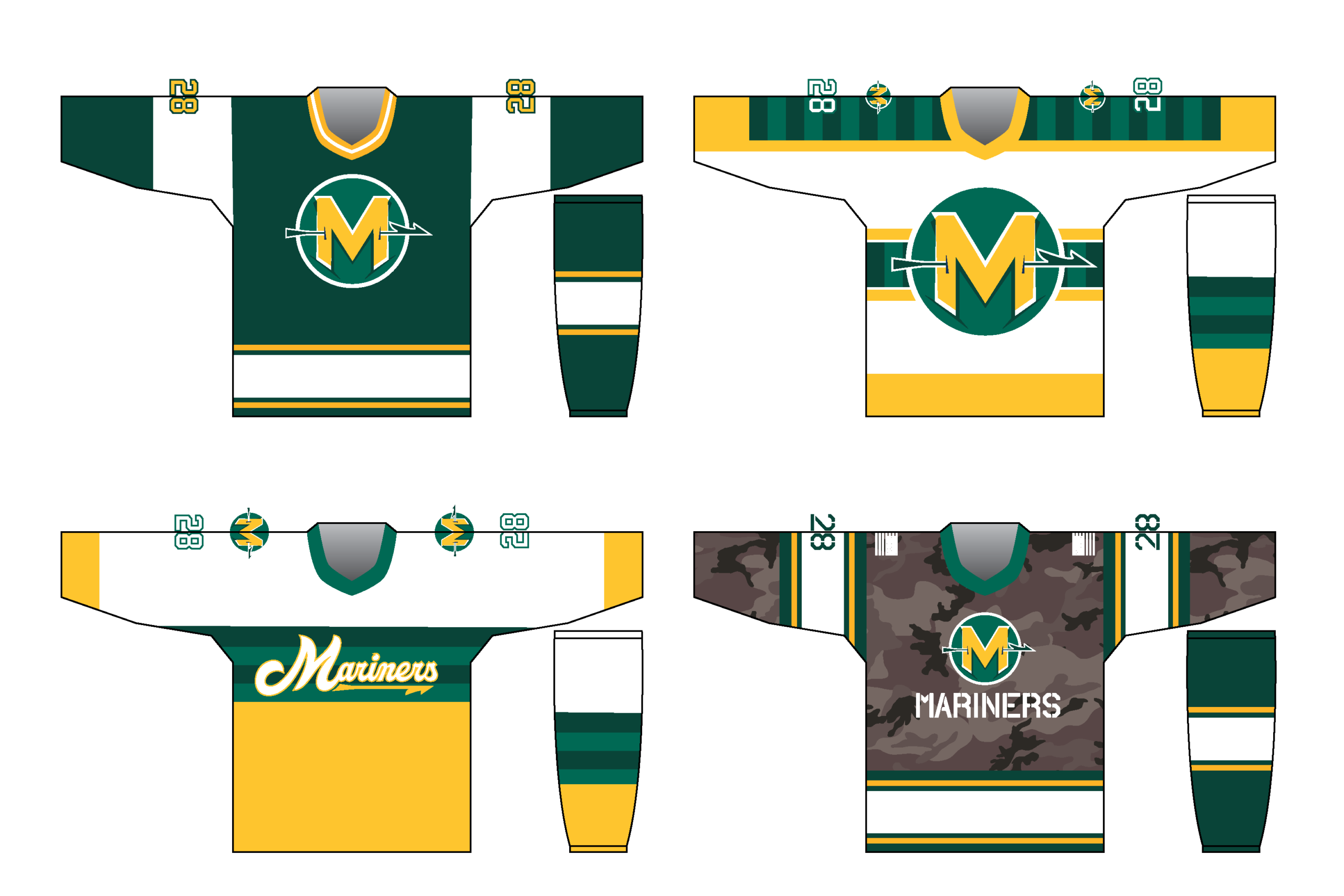 Mariners uniform set